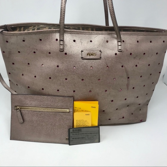fendi perforated tote